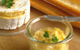 Verrine de fromage de tête à la moutarde de Meaux et sa tartine de baguette parisienne