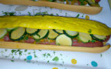 Hot dog original de courgettes