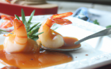 Gambas sauce diable