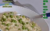 Risotto au roquefort et petits pois