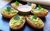 Pommes de terre farcies au guacamole (potatoes skins)