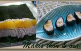 Makis au thon et orange