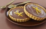 Tarte chocolat aux oranges confites