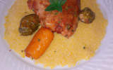 Chapon au couscous traditionnel