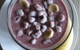 Smoothie glacé myrtilles bananes