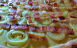 Tarte poireaux lardons Reblochon