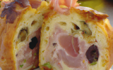 Cake au jambon olives et roquefort