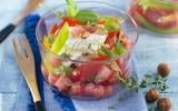 Salade fraîcheur de tomate et pastèque, Caprice des Anges