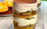 Verrine pain d'épices, orange et pavot façon tiramisu