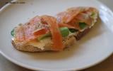 Tartine saumon-saint moret