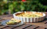 Fine quiche au chèvre et épinards