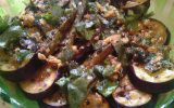 Salade d'aubergines et de courgettes à l'orientale