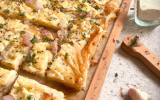 Tarte flambée au fromage blanc