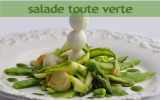 Salade toute verte et sauce verte