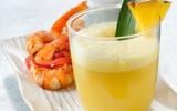 Cavacolada et ses crevettes aux poivrons