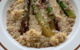 Quinoa aux asperges façon risotto et sa crème d'artichaut