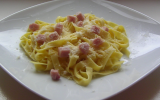 Tagliatelles à la carbonara