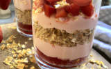 verrines de fraises au muesli