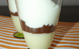 Verrine de chocolat blanc