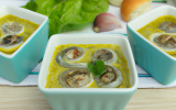 Crème de cresson aux escargots