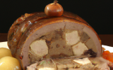 Galantine de dinde aux marrons et ses Fine de Ratte