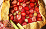 Galette croustilllante rhubarbe / fraises