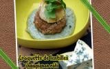 Croquette de lentilles, champignon rôti crème de fourme d'Ambert