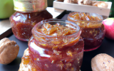 Confiture aux pommes et aux noisettes