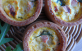 Mini-quiche sans pâte au thon et fines herbes