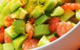 Salade de crevettes et avocat au Carré Frais en verrines