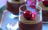 Verrine mousse au chocolat et cerise