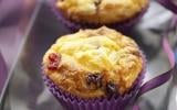 Muffins au Boursault et aux cranberries