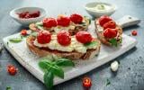 Ricotta toast aux tomates confites