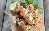 Brochettes de langoustines