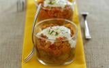 Verrine d'aubergines en moussaka