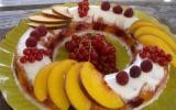 Savarin à la panacotta et gelée de fruit