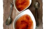 Crème brûlée à l'orange sanguine, sans œuf et sans gluten