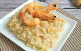 Cassolette de risotto au champagne et aux écrevisses