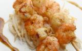 Brochettes de crevettes au Caprice des Dieux