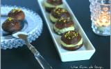 Choco choux garnis de glace pistache