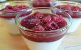 Panna cotta aux framboises