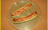 Courgettes gratinées aux saucisses