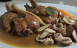 Lapin au cidre et aux champignons