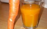 Jus de carotte glacé