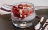 Verrine de Carpaccio de Bœuf et betterave feta et vinaigre de framboise