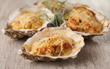 Huîtres gratinées