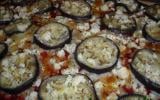 Pizza aubergines féta