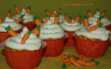 Cupcakes carottes nuage chocolat blanc