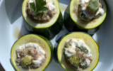 Courgette farcie aux douceurs maritimes