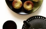 Muffins thé matcha, cœur coulant chocolat